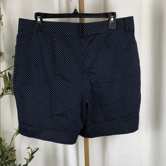 Polka Dot Navy Women's Shorts Sz 12 (B1) - Picture 5 of 7